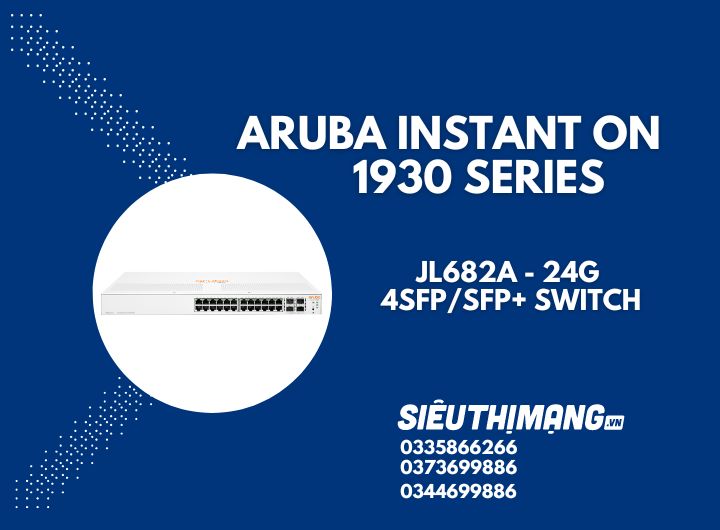 Aruba Instant On JL682A 1930 24G 4SFP/SFP+ Switch | HPE Networking