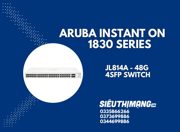 Aruba Instant On JL814A 1830 48G 4SFP Switch | HPE Networking