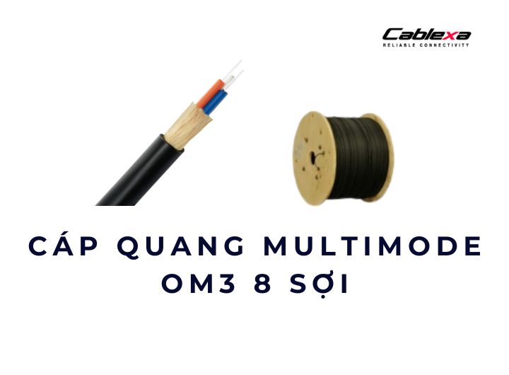 Cáp quang Multimode OM3 8 sợi không bọc thép Cáp quang Multimode OM3 8 sợi không bọc thép