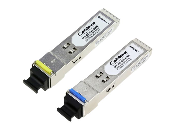 Module quang 1 sợi Cablexa 1.25G SFP Module Single Fiber Single Mode 1310nm/1550nm 60KM LC DDM