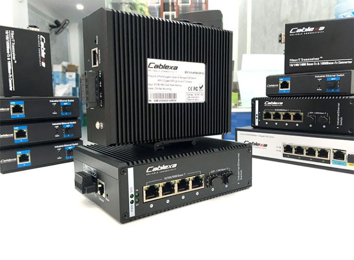 IES7510-4PGE2GF-CA hãng Cablexa Switch công nghiệp POE 1Gb 4 cổng Ethernet, 2 cổng SFP IES7510-4PGE2GF-CA hãng Cablexa
