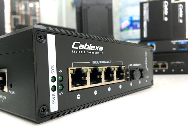 IES7510-4PGE2GF-CA hãng Cablexa Switch công nghiệp POE 1Gb 4 cổng Ethernet, 2 cổng SFP IES7510-4PGE2GF-CA hãng Cablexa