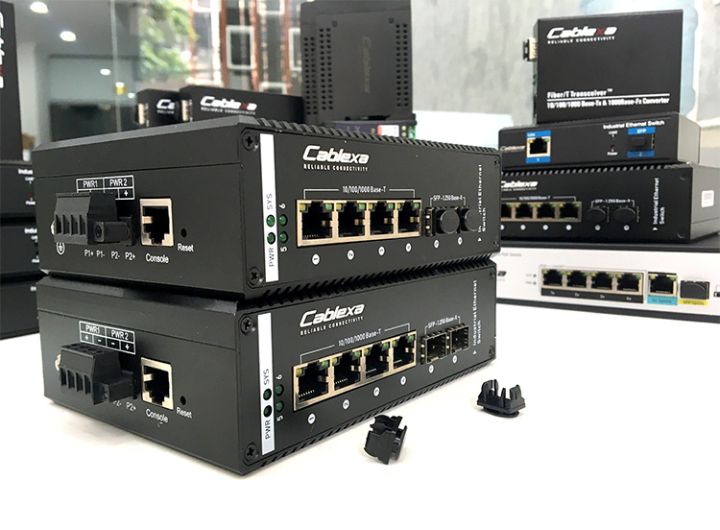 IES7510-4PGE2GF-CA hãng Cablexa Switch công nghiệp POE 1Gb 4 cổng Ethernet, 2 cổng SFP IES7510-4PGE2GF-CA hãng Cablexa