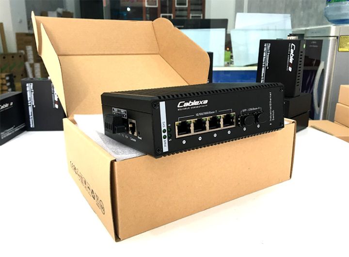 Switch công nghiệp IES7510-4PGE2GF-CA Switch công nghiệp POE 1Gb 4 cổng Ethernet, 2 cổng SFP IES7510-4PGE2GF-CA