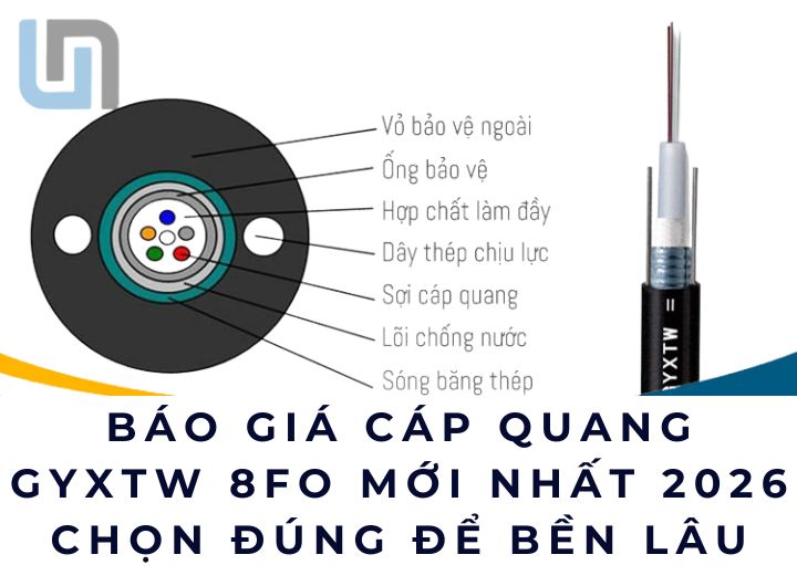 Báo giá cáp quang GYXTW 8FO mới nhất 2026 | Chọn đúng để bền lâu Báo giá cáp quang GYXTW 8FO mới nhất 2026 | Chọn đúng để bền lâu