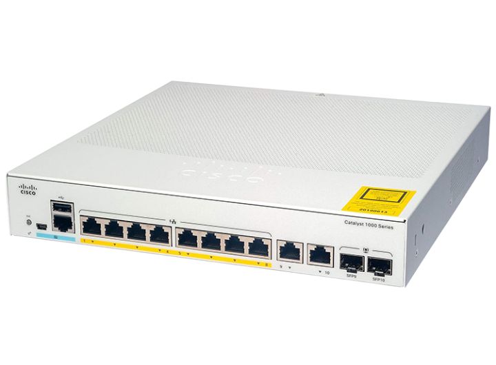 C1000-8FP-2G-L | Switch Cisco C1000-8FP-2G-L 8 port 1G Ethernet PoE+, 2x 1G SFP