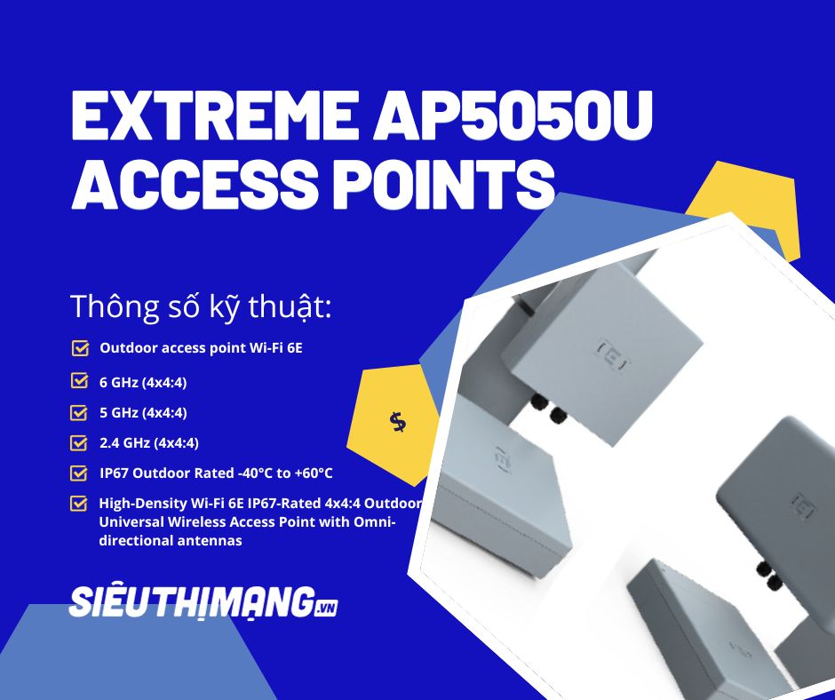 Extreme WiFi Wireless Access Point APs  AP5050U