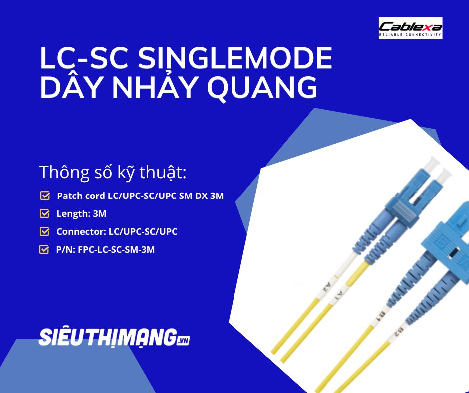 Dây nhảy quang LC-SC Singlemode