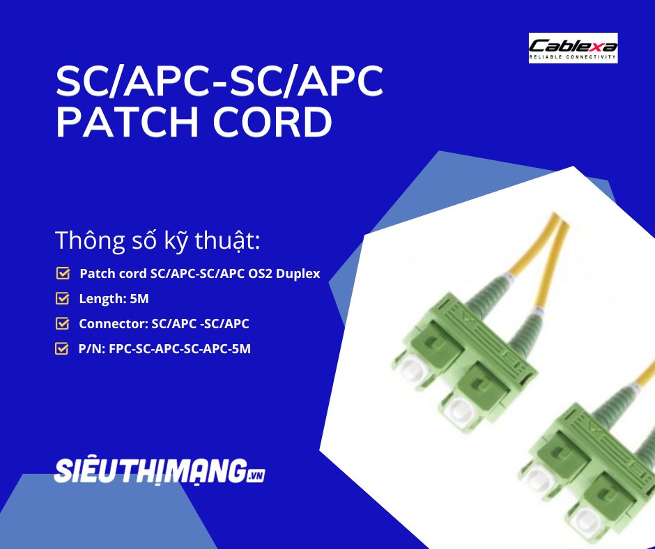 Dây nhảy quang Singlemode SCAPC-SCAPC OS1 OS2
