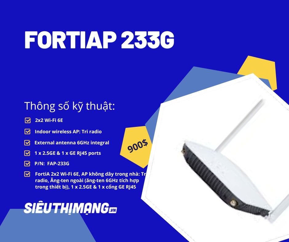 Fortinet FortiAP 233G Access Point Wireless FAP-233G