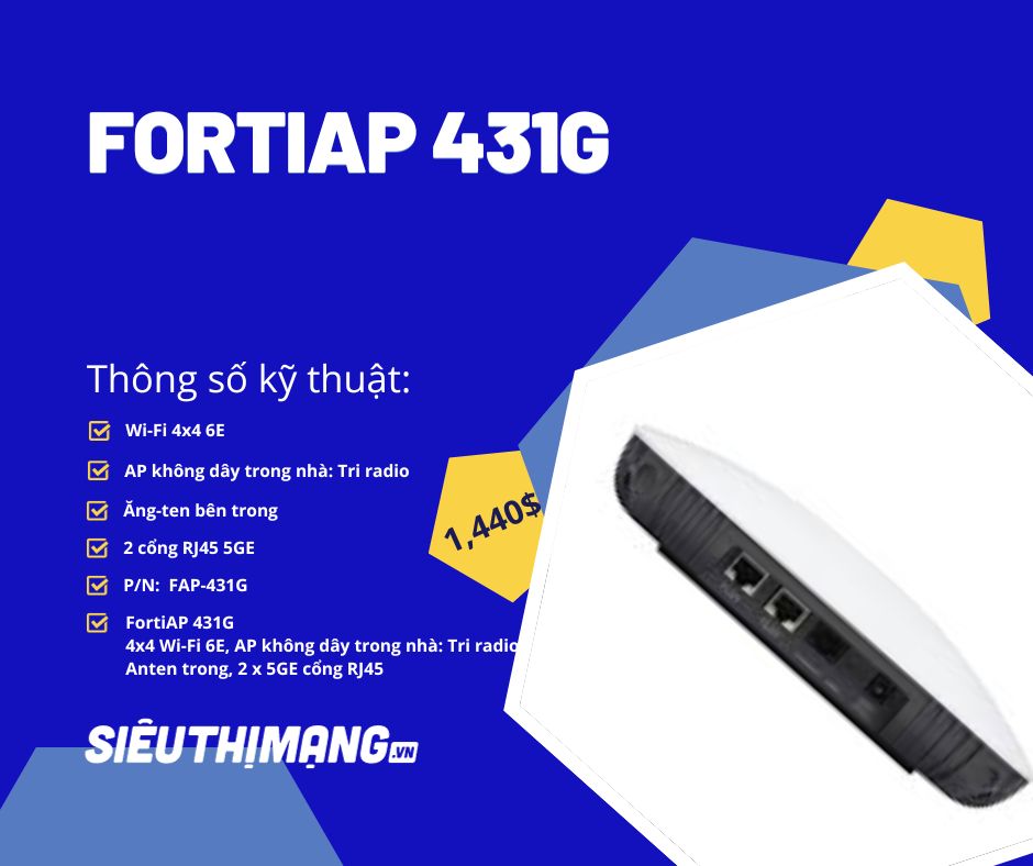 Fortinet FortiAP 431G Access Point Wireless FAP-431G Fortinet FortiAP 431G Access Point Wireless FAP-431G