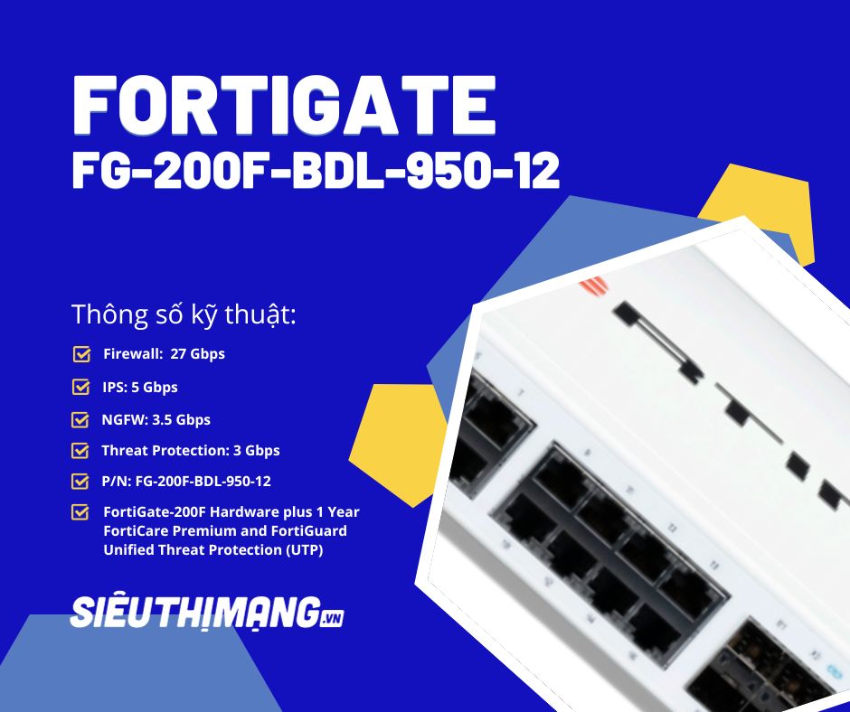 FortiGate FG-200F-BDL-950-12