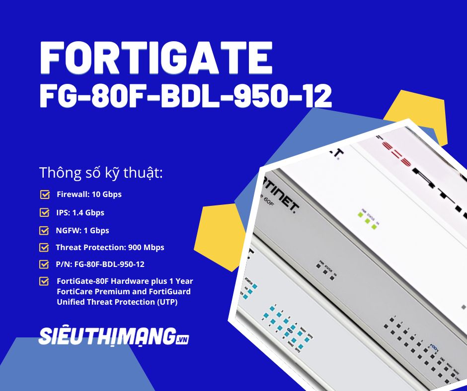 FortiGate FG-80F-BDL-950-12