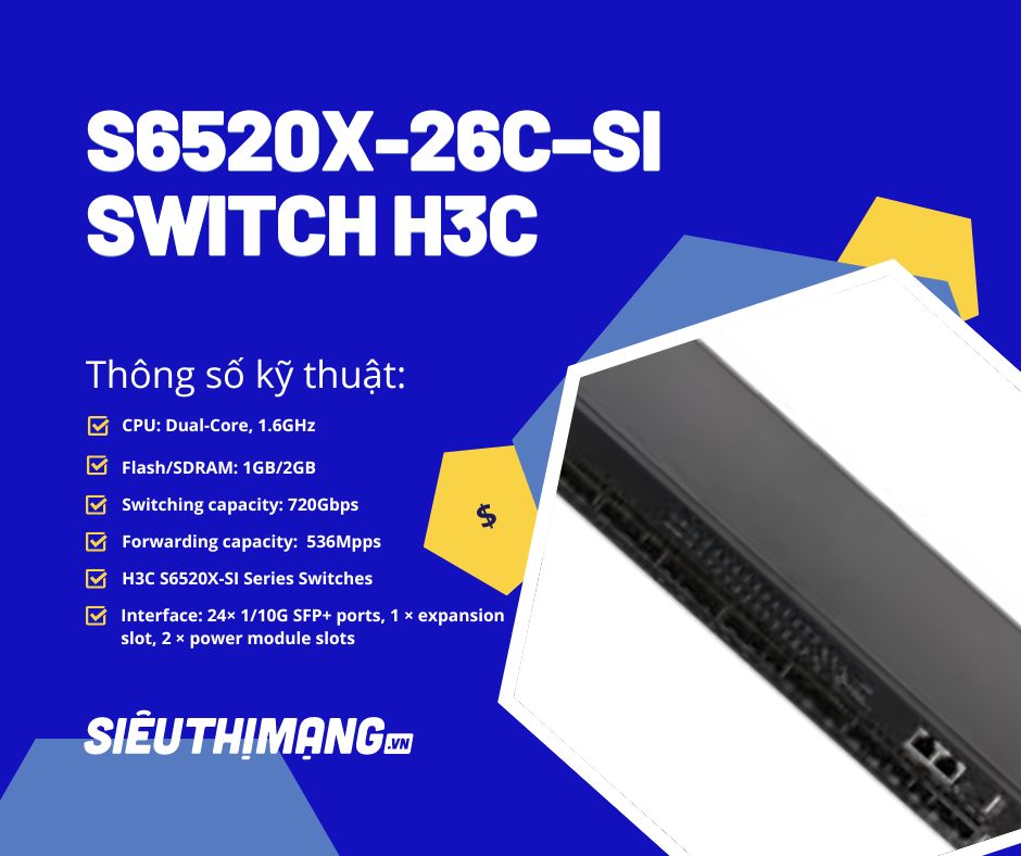 H3C S6520X-26C–SI H3C S6520X-26C–SI
