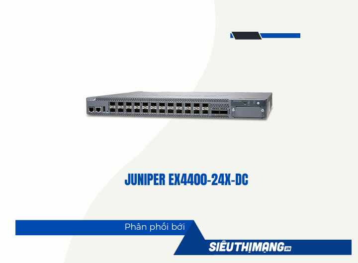 Juniper EX4400-24X-DC 24-port 1/10GbE SFP+ + 550W DC PSU (front-to-back airflow) (optics ordered separately)