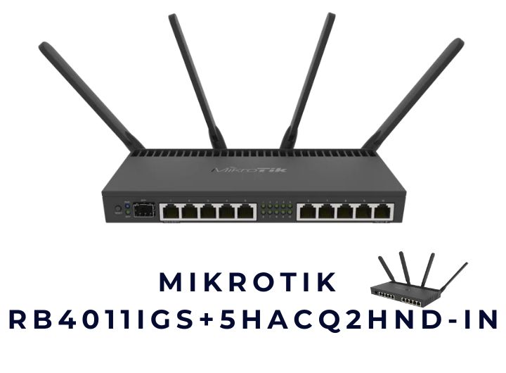 Mikrotik Router WiFi Cân Bằng Tải RB4011iGS+5HacQ2HnD-IN