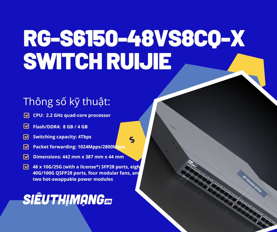 Ruijie RG-S6150-48VS8CQ-X