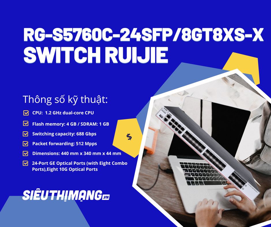 Ruijie RG-S5760C-24SFP8GT8XS-X