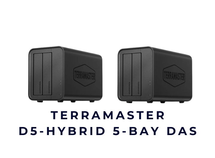 Thiết bị lưu trữ DAS/NAS TerraMaster D5-Hybrid 5-Bay DAS