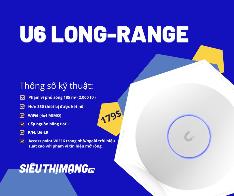 UniFi Ubiquiti Access Point U6 Long-Range UniFi Ubiquiti Access Point U6 Long-Range