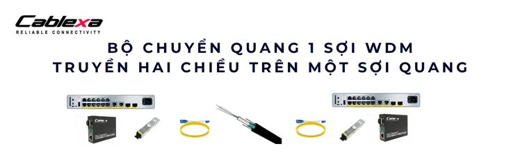 Bộ chuyển quang 1 sợi WDM – Truyền hai chiều trên một sợi quang