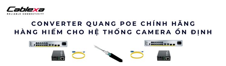 Converter quang PoE Converter quang PoE