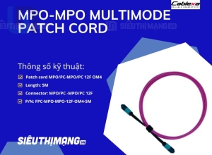 Dây nhảy quang MPO-MPO Multimode