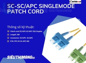 Dây nhảy quang Singlemode SC/UPC-SC/APC OS1 OS2