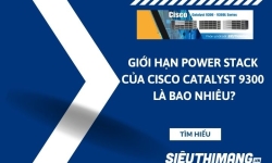 Giới hạn power stack của Cisco 9300 là bao nhiêu?