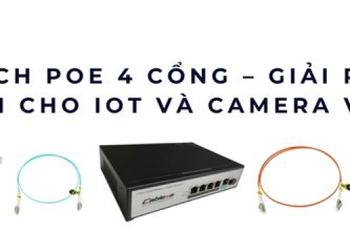 Switch PoE 4 cổng – Giải pháp cấp nguồn cho IoT và camera văn phòng