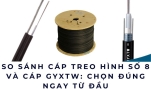 So sánh cáp treo hình số 8 và cáp GYXTW: Chọn đúng ngay từ đầu