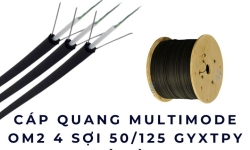 Cáp quang Multimode OM2 4 sợi 50/125 GYXTPY là gì?