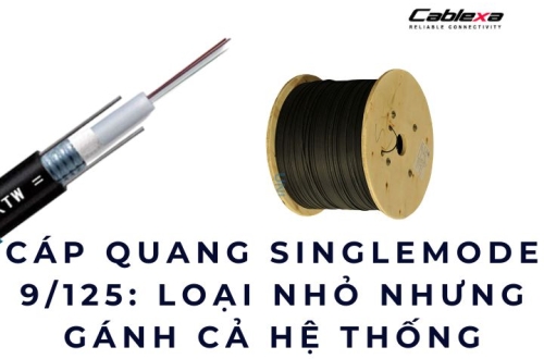 Cáp quang singlemode 9/125: loại nhỏ nhưng gánh cả hệ thống