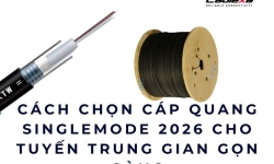 Cách chọn cáp quang singlemode 2026 cho tuyến trung gian gọn gàng