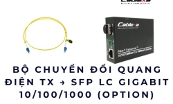 Bộ chuyển đổi quang TX → SFP LC Gigabit 10/100/1000 chọn chuẩn 20KM